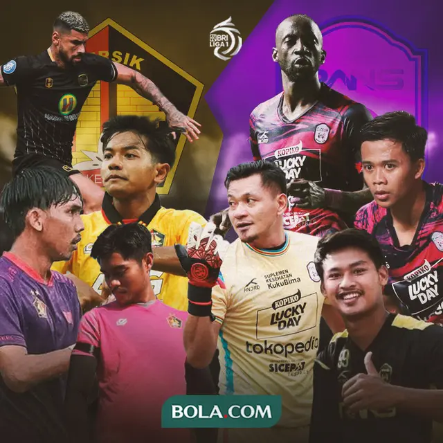 Persik Kediri vs RANS Nusantara - Kurniawan Kartika Aji, Yusuf Meilana, Renan Silva, Riyatno Abiyoso vs Wawan Hendrawan, Edo Febriansyah, Makan Konate, Satria Bagaskara