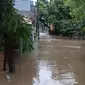 Banjir di Kabupaten Tangerang. (Liputan6.com/Pramita Tristiawati)