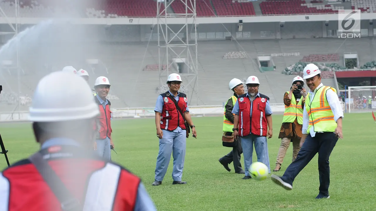 Menpora Tinjau Perkembangan Renovasi Stadion GBK