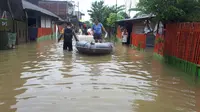 Banjir di Makassar. (Liputan6.com/Eka Hakim)