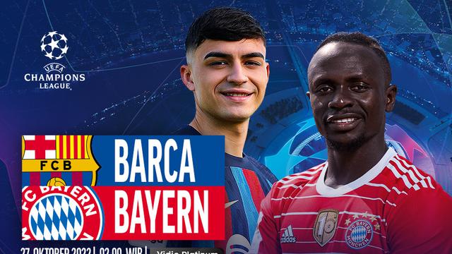 Link Live Streaming Liga Champions : Barcelona vs Bayern Munchen di Vidio, Kamis 27 Oktober 2022