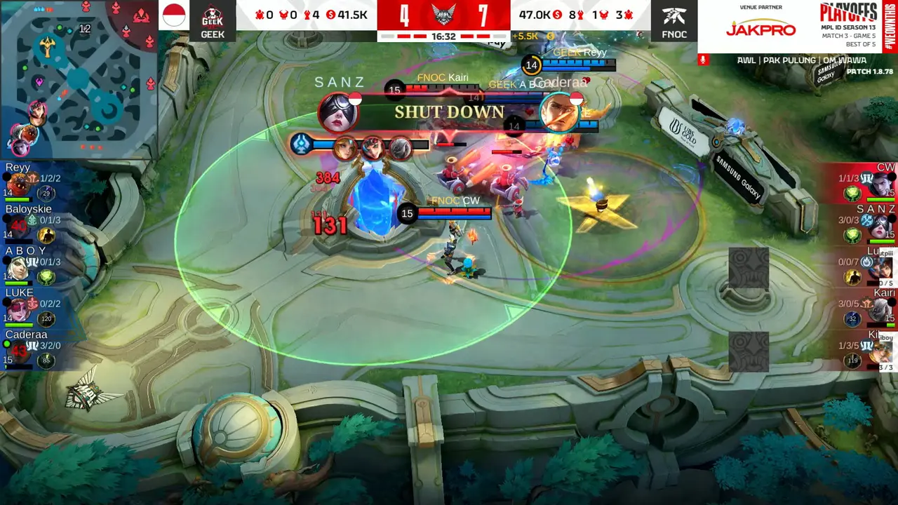 Hasil Playoff MPL ID S13: Geek Fam Bantai Bigetron Alpha 3-0, Baloyskie dkk Selangkah Melaju ke Grand Final!
