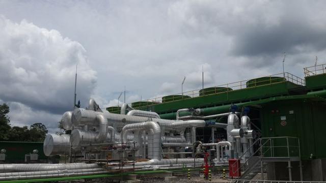 Wilayah Sumatera Utara mendapat tambahan pasokan listrik sebesar 110 Mega Watt (MW) dari Pembangkit Listrik Tenaga Panas Bumi (PLTP) Sarulla Unit I. (Pebrianto/Liputan6.com)