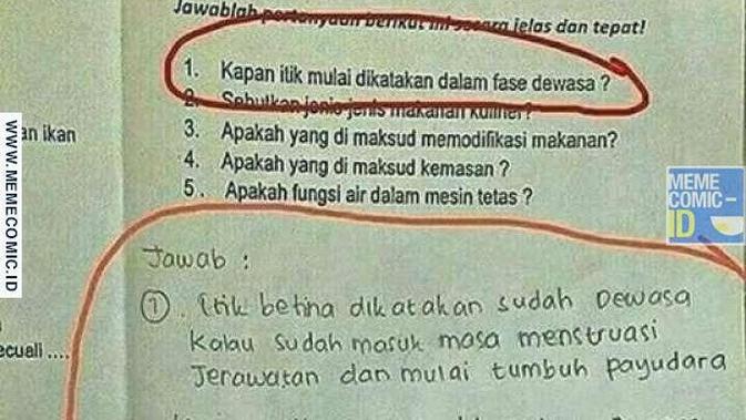 soal ujian nyeleneh (foto: brilio)