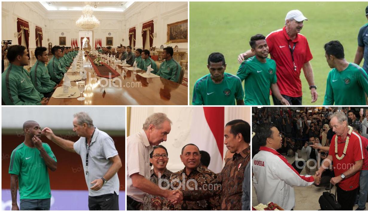 Mantan Pelatih Timnas Indonesia, Alfred Riedl, meninggal dunia pada Selasa (8/9/2020) dini hari waktu Austria. Riedl mengembuskan nafas terakhir pada usia 70 tahun. Berikut potret kebersamaan sang pelatih saat membesut Timnas Indonesia.