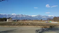 Pemandangan di depan Daio Farm, Azumino, Perfektur Nagano, Tokyo, Jepang. (Liputan6.com/Marco Tampubolon)