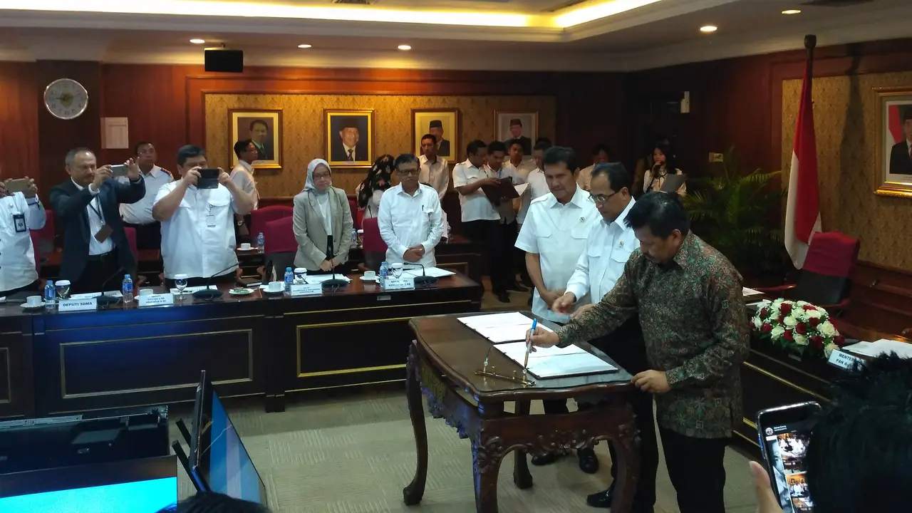 Kememhub dan BP Batam bekerja sama penyelenggaraan pelabuhan Batam (Foto: Achmad Liputan6.com)