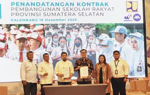Waskita Karya kembali amankan kontrak pembangunan Sekolah Rakyat di tiga kabupaten Sumatra Selatan senilai Rp719,25 miliar. (Dok WSKT)