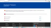 Layanan PSN down secara global. (Doc: Liputan6.com)