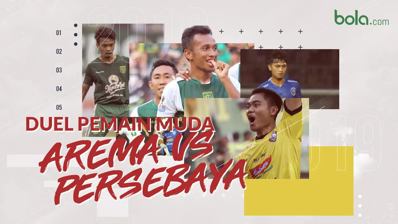 Duel pemain muda Arema FC vs Persebaya Surabaya.