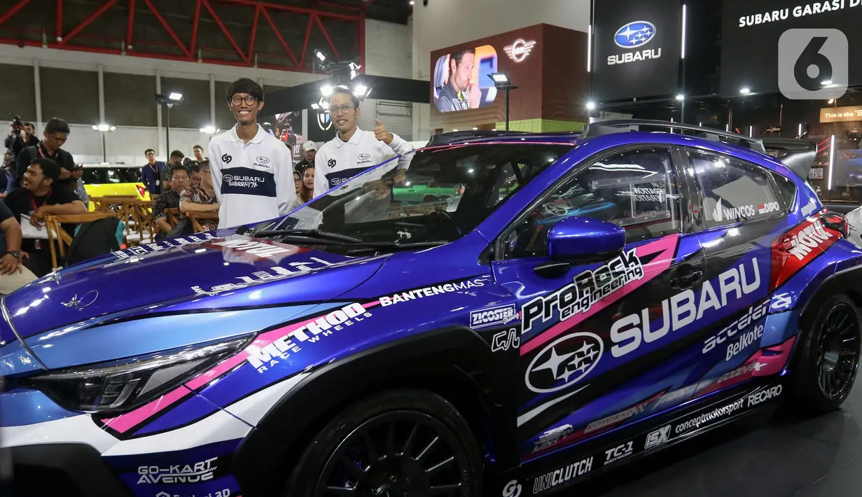 Subaru Crosstrek Family Driftster menjadi model SUV pertama yang pembangunannya dilakukan selama empat bulan untuk menghasilkan peningkatan performa mesin. (Liputan6.com/Herman Zakharia)