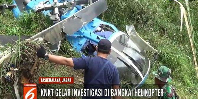 Petugas Gabungan Buka Jalur Lokasi Helikopter Jatuh di Tasikmalaya untuk Investigasi