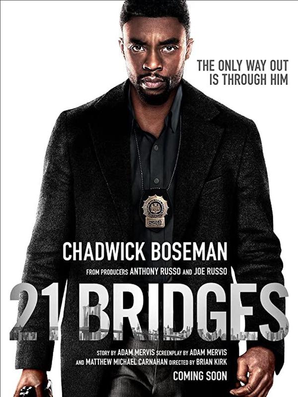 Poster film 21 Bridges. (Foto: AGBO/ IMDb)