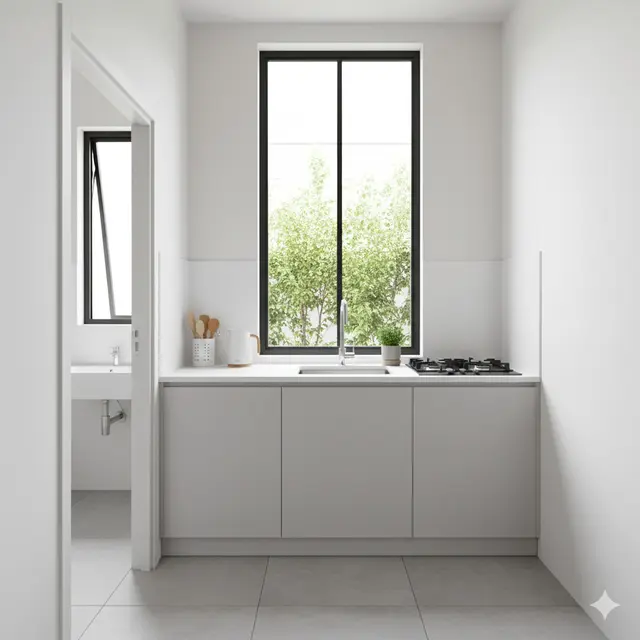 Dapur di Area Belakang Rumah