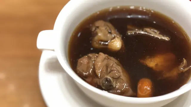 Doubled Boiled Black Garlic Chicken Soup