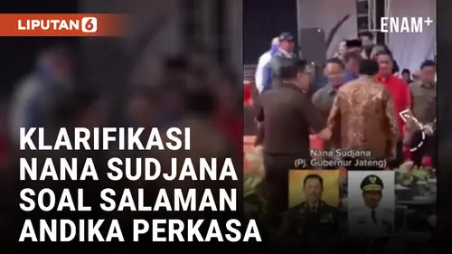 VIDEO: Nana Sudjana Bantah Tolak Salaman dengan Andika Perkasa