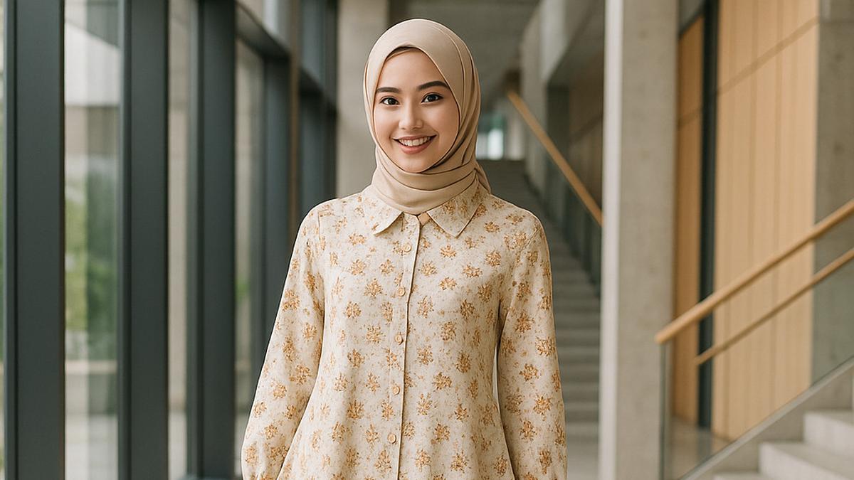 7 Model Tunik Kancing Depan Terbaru yang Lagi Trend