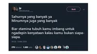 Pesan Netizen Agar Makan Banyak Saat Sahur Ini Bikin Senyum Kecut (sumber:Twitter/@bodoamat_____