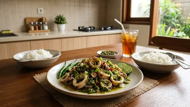 Resep Cumi Kukus Cabe Hijau yang Empuk dan Pedas Nikmat