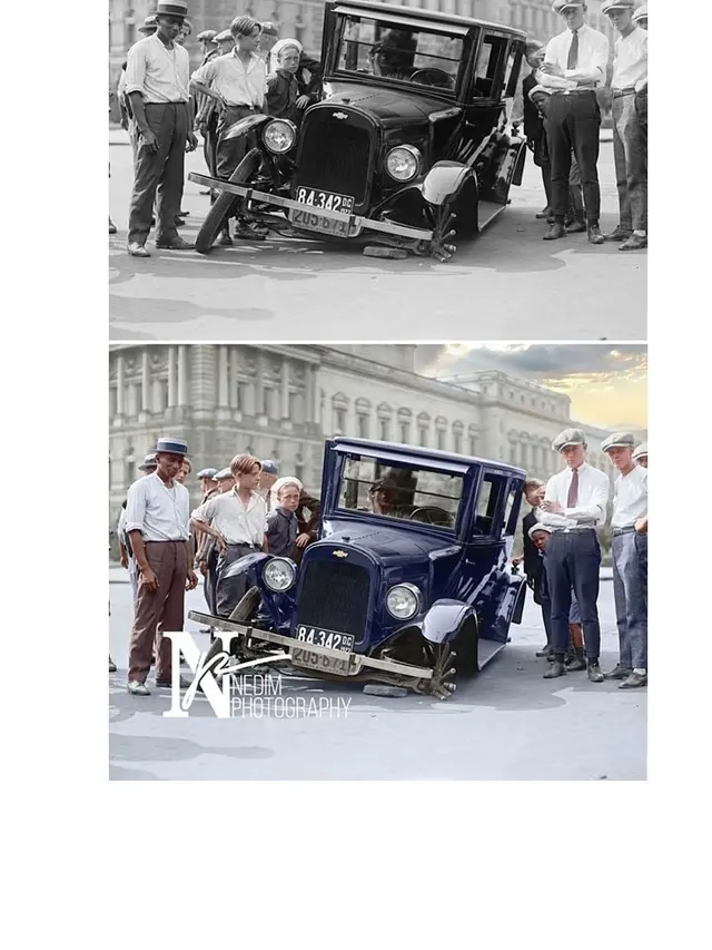 Pria Ini Ubah Foto Lawas Hitam Putih Jadi Berwarna , 7 Hasilnya Curi Perhatian