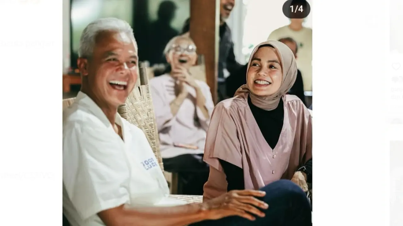Ganjar Pranowo dan istri Siti Atikoh