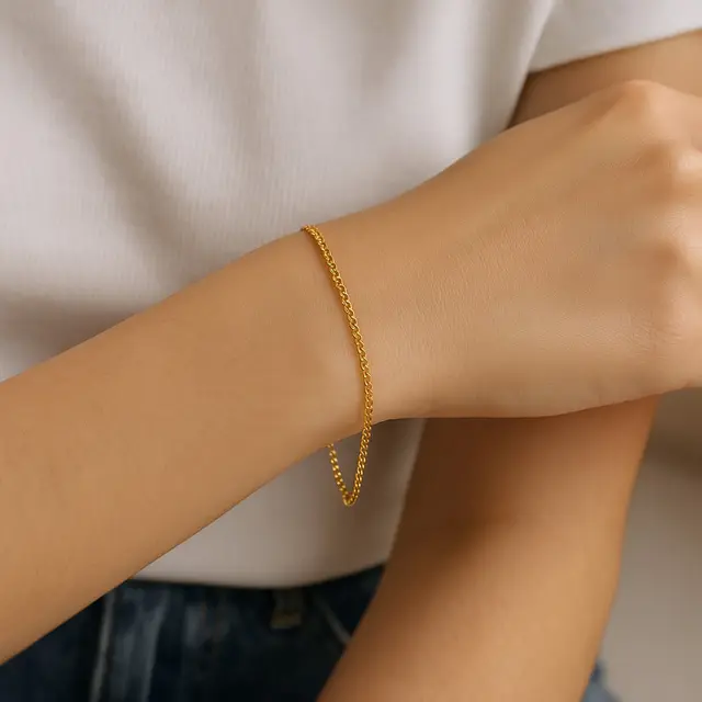Model Gelang Emas Elegan 2 Gram untuk Anak Muda