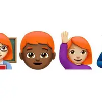 Emoji si rambut merah. (via: emojipedia.org)