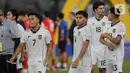 Ekspresi pemain Timnas Indonesia usai berlaga melawan Vietnam pada laga final Piala AFF U-23 2025 di Stadion Utama Gelora Bung Karno, Jakarta, Selasa (29/7/2025). (Liputan6.com/Helmi Fithriansyah)