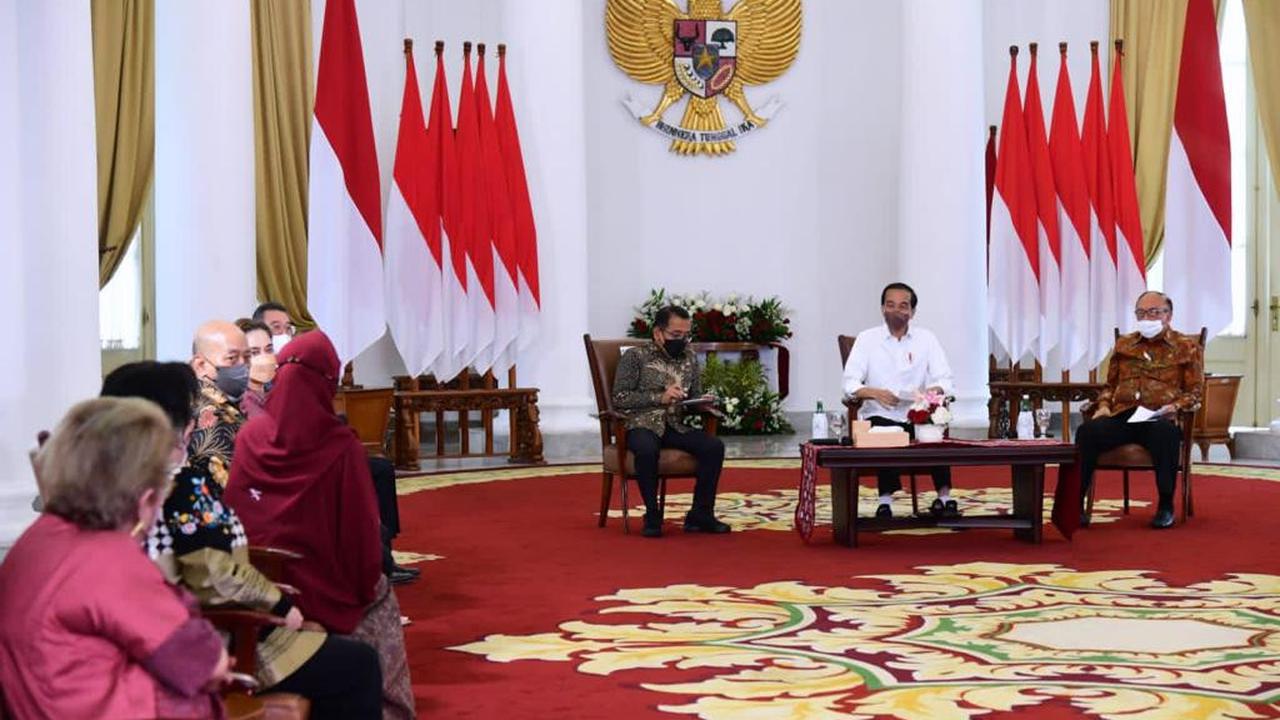 Presiden Jokowi bertemu para seniman