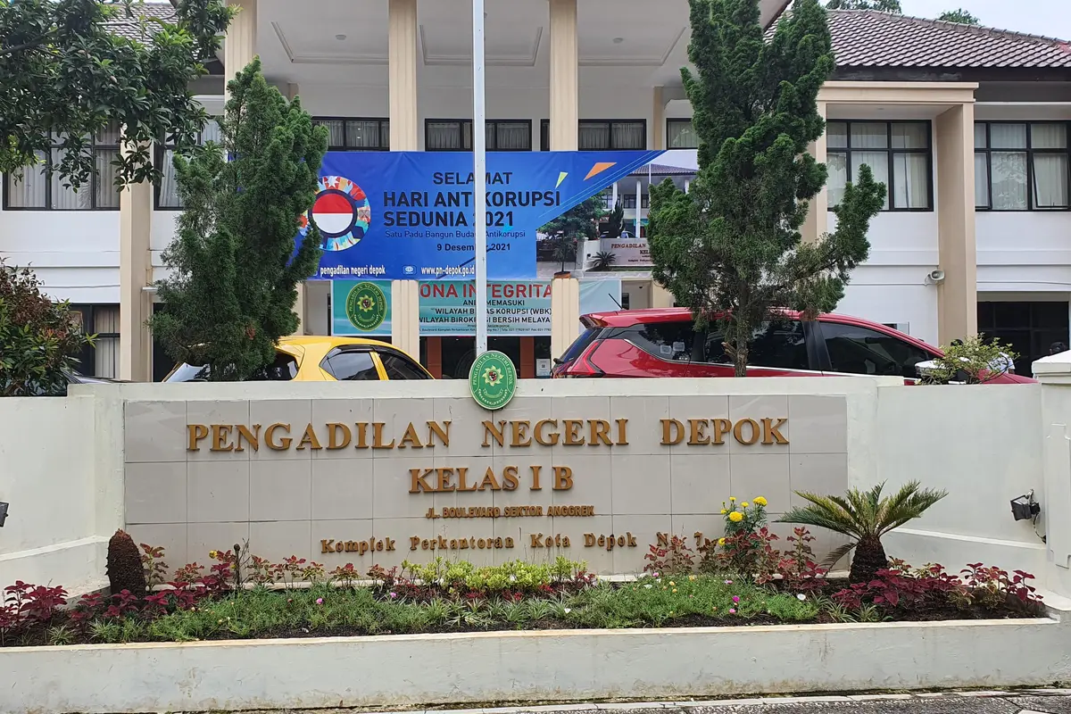 Gedung Pengadilan Negeri Depok di kawasan perkantoran pemerintahan Jalan Boulevard GDC, Kota Depok.