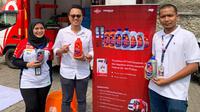 Federal Oil berkolaborasi dengan Proban dan JNE dalam menghadirkan sebuah program ganti oli dan ban motor untuk kurir. (ist)