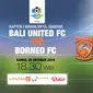 Bali United vs Borneo Fc