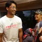 Shaheer Sheikh, bintang film Mahabarata tak segan mengumbar kemesraan dengan Ayu di premier film Turis Romantis  di XXI Epicentrum, Kuningan, Jakarta Selatan, Senin (20/4/2015). (Liputan6.com/Panji Diksana) 