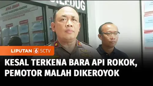 VIDEO: Tak Terima Ditegur Merokok di Jalan, Dua Orang Pria Aniaya Pemotor di Tangerang