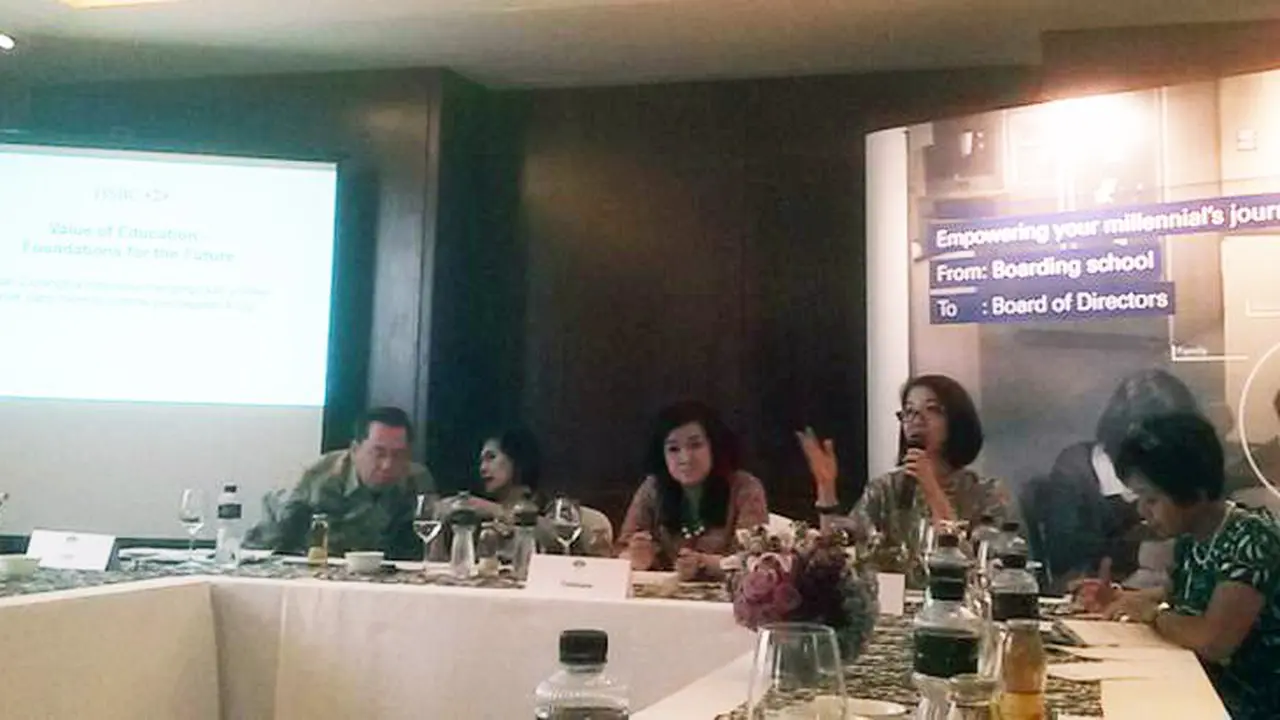 Preferensi Orang Tua Indonesia terhadap Pendidikan Terbaik Anak di Era Milenal di Hotel Mandari Oriental Jakarta, Rabu (14/9/2016).