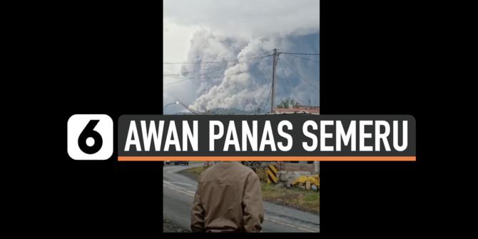 VIDEO: Penampakan Awan Panas Guguran Gunung Semeru