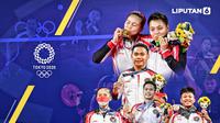 Banner Infografis Bonus Atlet Indonesia di Olimpiade Tokyo 2020. (Sumber Foto: Dok. AP Photo dan AFP)