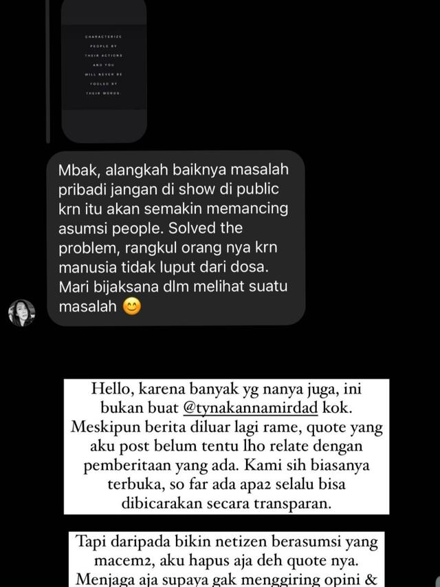 Unggahan Naysilla Mirdad.