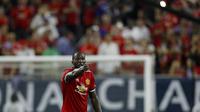 Penyerang Manchester United (MU) asal Belgia, Romelu Lukaku. (AFP/Aaron M. Sprecher)