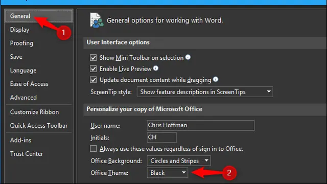 Cara Aktifkan Tema Gelap di Microsoft Office