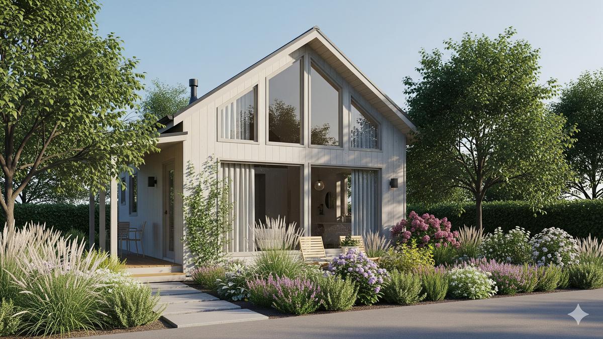 11 Model Rumah Minimalis 5x7 Meter di Desa dengan Taman Modern &amp; Asri
