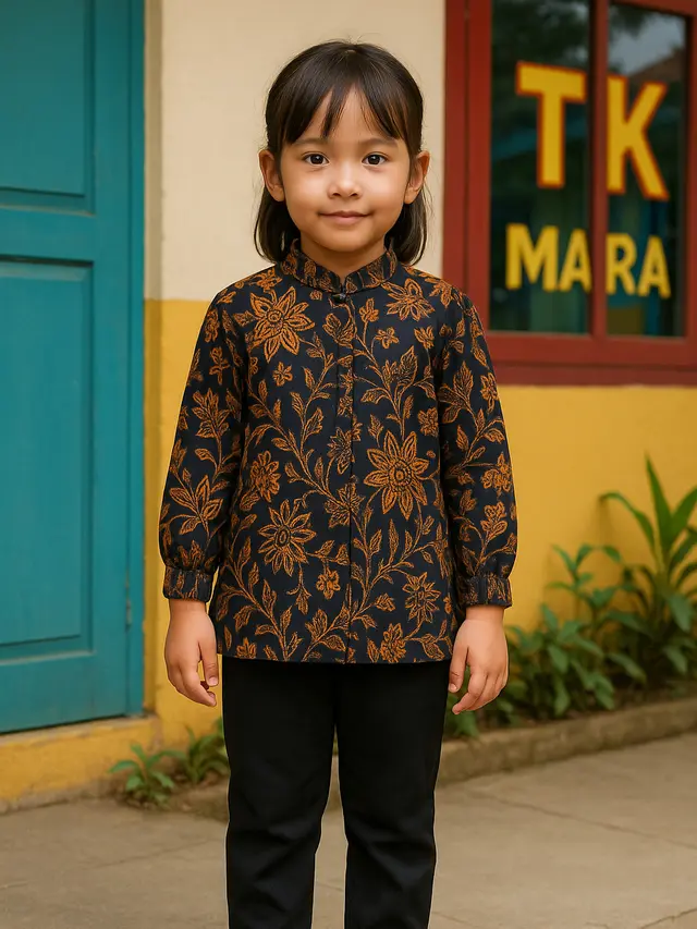 Model Baju Batik untuk Sekolah Anak TK hingga SD