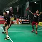 Ganda putra PB Djarum, Bagas K Nugroho/Muh Azahbru B Kasra, berlaga di kategori perorangan Liga PB Djarum 2020 yang diselenggarakan di GOR Djarum, Jati, Kudus, Jawa Tengah, Kamis, 10 Desember. (foto: PB Djarum)