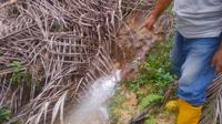 Air di Kabupaten Bengkalis yang diduga tercemar akibat aktivitas perusahaan. (Liputan6.com/Istimewa)