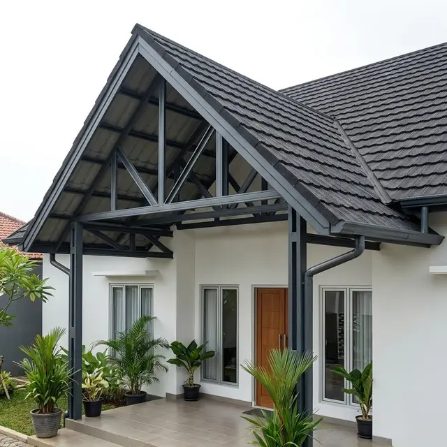 Atap Teras Rumah Baja Ringan Minimalis