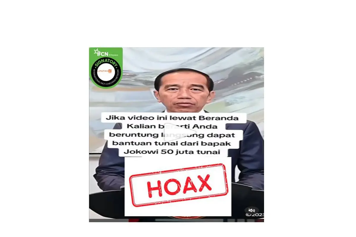 Cek fakta Presiden Jokowi bagikan uang dalam rangka pensiun