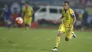 Kapten Sriwijaya FC, Supardi Nasir, salah satu andalan Persib di sisi bek kiri ketika merebut Piala Presiden lalu. Pria 32 tahun itu gabung dengan Laskar Wong Kito ibarat mudik bagi dia. (Bola.com/Vitalis Yogi Trisna)