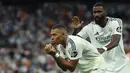 Memasuki menit awal babak kedua, pemain depan Real Madrid, Kylian Mbappe berhasil memecah kebuntuan. Gol Kylian Mbappe pada menit ke-46 merubah skor menjadi 1-0 untuk Real Madrid. (Thomas COEX/AFP)