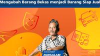 Nursalam, pengrajin barang bekas menjadi barang siap jual di Pesta Rakyat Simpedes (PRS) episode 9. (Merdeka.com)