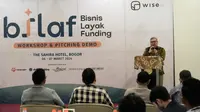 Asisten Deputi Pembiayaan dan Investasi UKM KemenKopUKM Temmy Satya Permana&nbsp;membuka acara Workshop dan Pitching Demo Bisnis Layak Funding (BisLaf) di Bogor, Kamis (7/3/2024). (Dok KemenkopUKM)